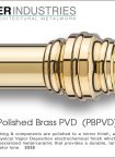 Polished Brass PVD finish